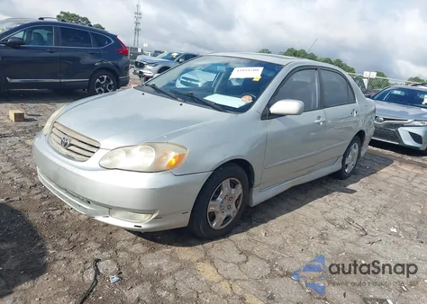2003 Toyota Corolla S z USA, uszkodzony, nr VIN 2T1BR32E53C146574